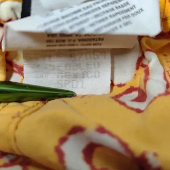 VINTAGE Patagonia Baggies Womens Orange Yellow Hibiscus Floral Print Swim Trunks - Picture 11 of 13